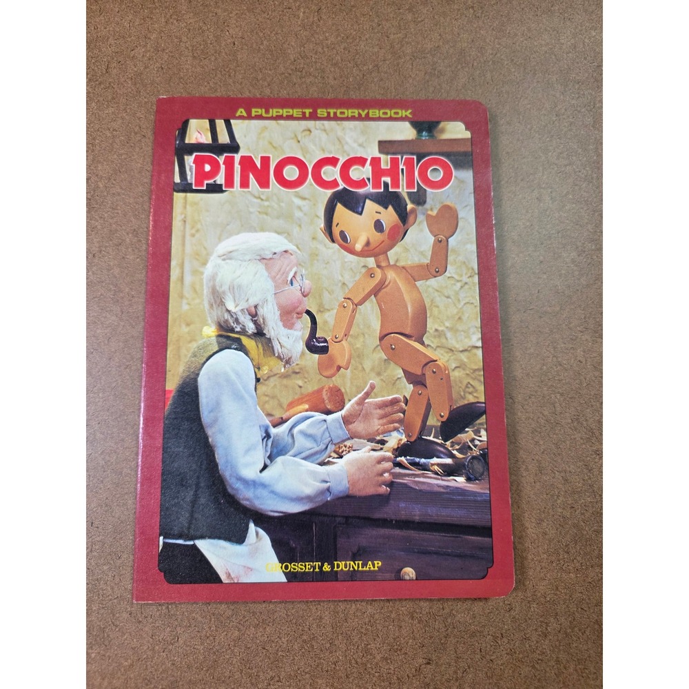 Vintage Pinocchio A Puppet Storybook 1986 Grosset & Dunlap Izawa Hijikata Art